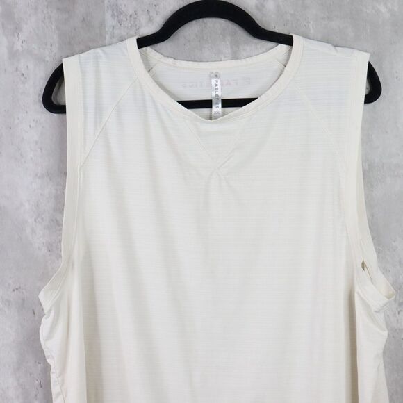 Fabletics Muscle Tank Womens Size XXL Off White Eco Conscious Cream Sleeveless - Picture 2 of 7